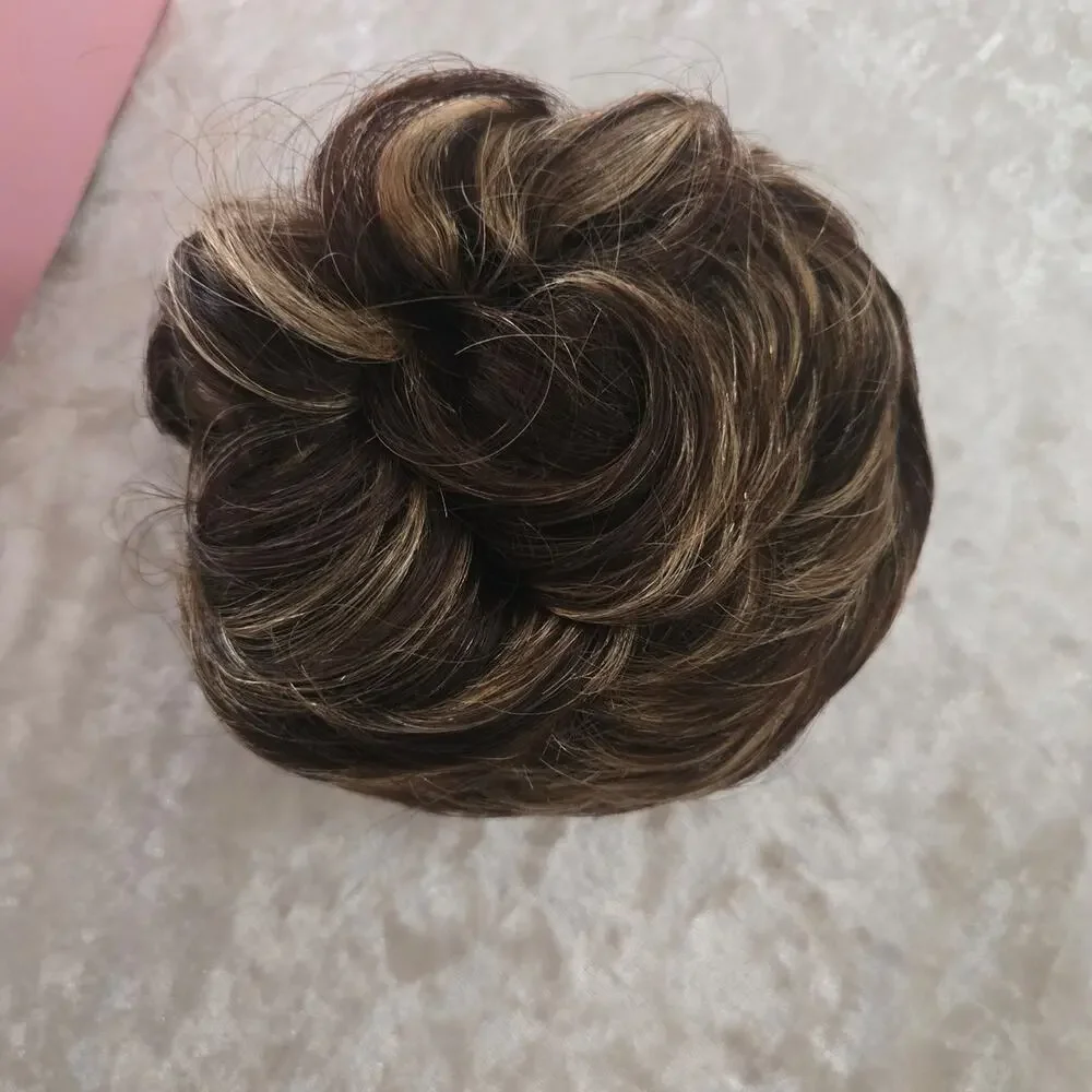 Claw Clip Messv Bun Hair Piece Wavy Curly Chignon Hair Bun Extensions Tousled Up
